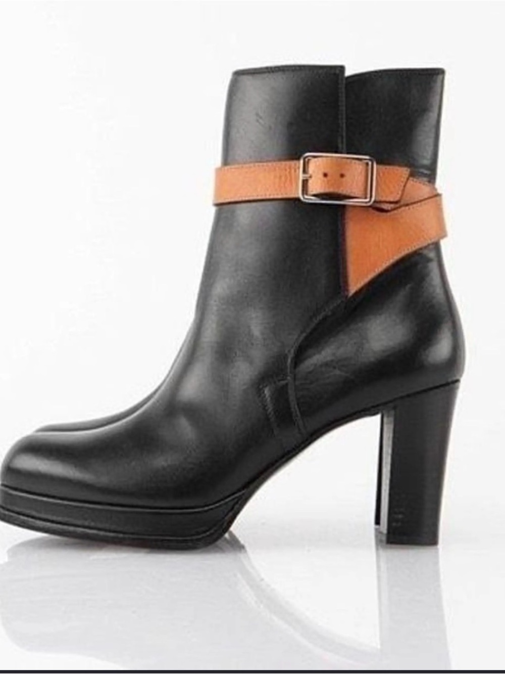 Acne Studio  Iodine High Heel Leather Boots Wmens Sz 38 Us Size 8 Made In Italy